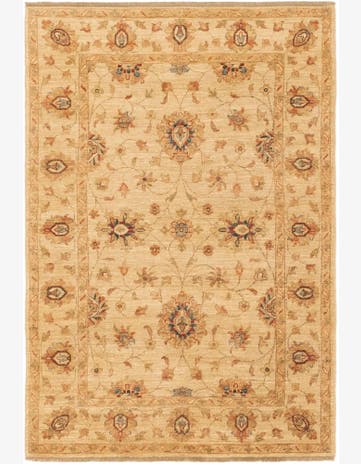 4' x 6' Hand Knotted Peshawar Ziegler Rug