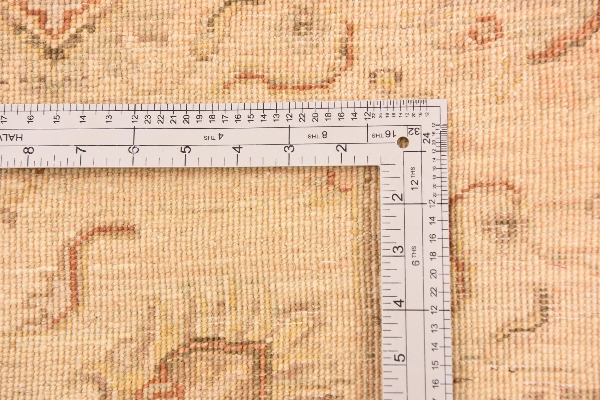 4' 1 x 6' Hand Knotted Peshawar Ziegler Rug