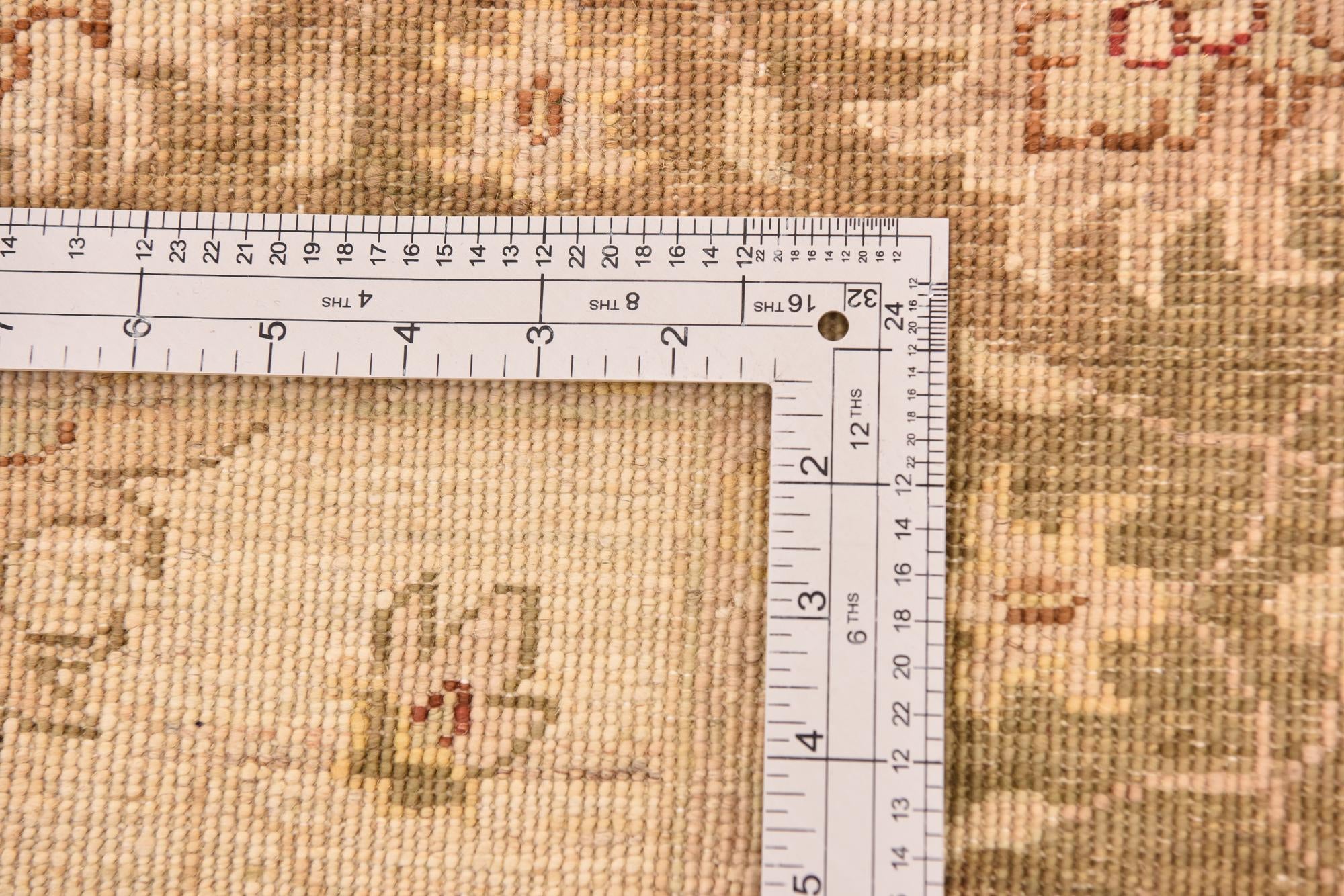 4' x 5' 8 Hand Knotted Peshawar Ziegler Rug