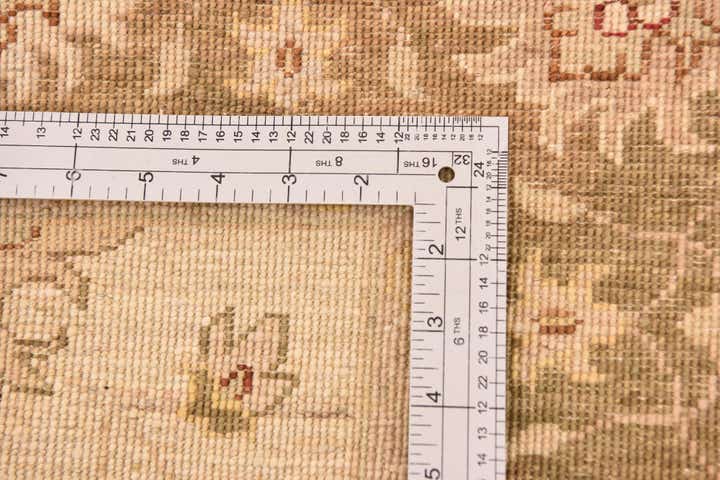 4' x 5' 8 Hand Knotted Peshawar Ziegler Rug