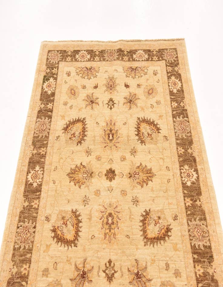 Detail image of 4' x 5' 8 Hand Knotted Peshawar Ziegler Rug