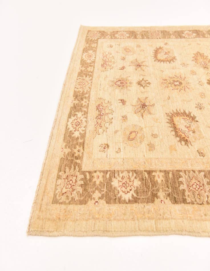 Detail image of 4' x 5' 8 Hand Knotted Peshawar Ziegler Rug
