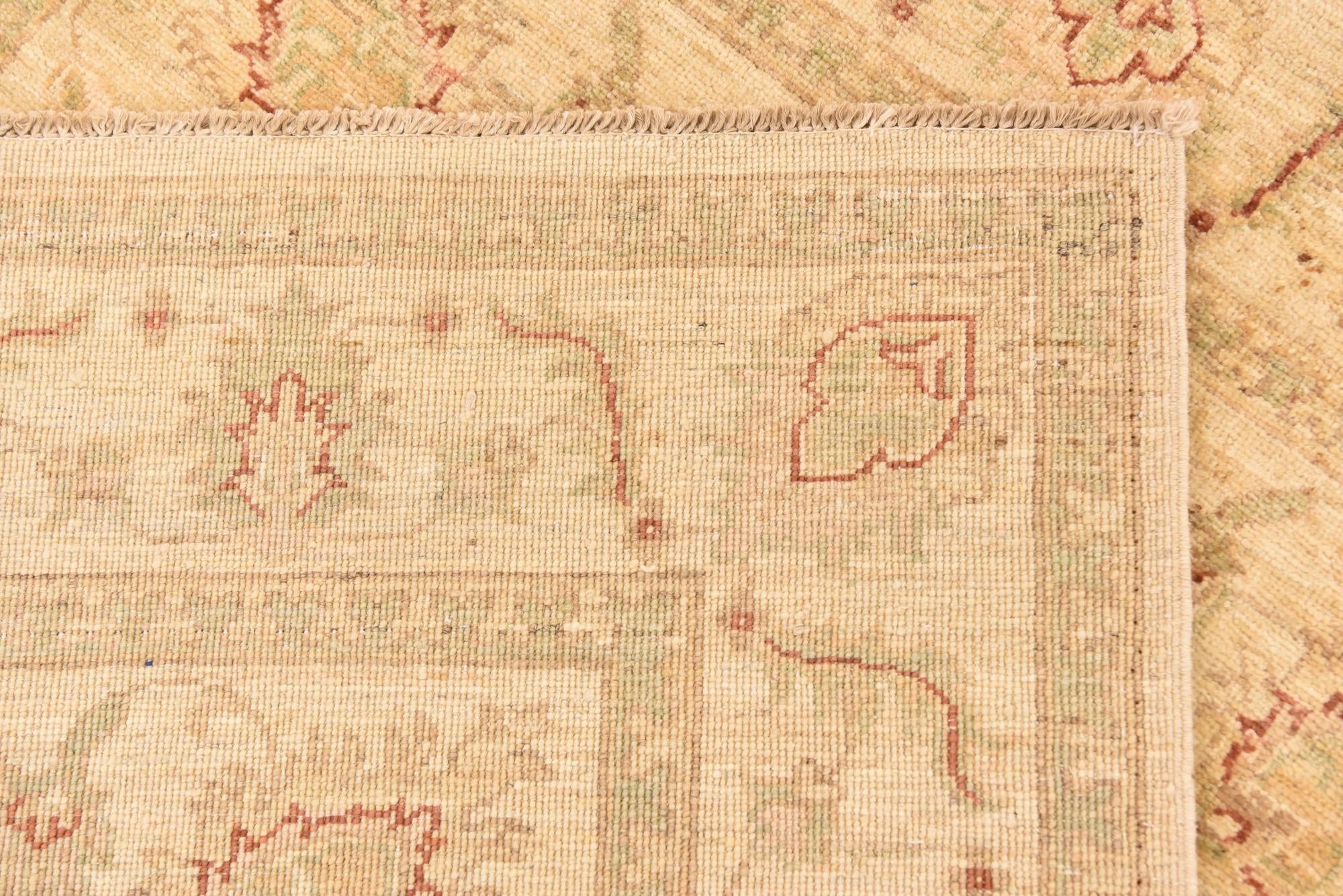 120cm x 190cm Hand Knotted Peshawar Ziegler Rug