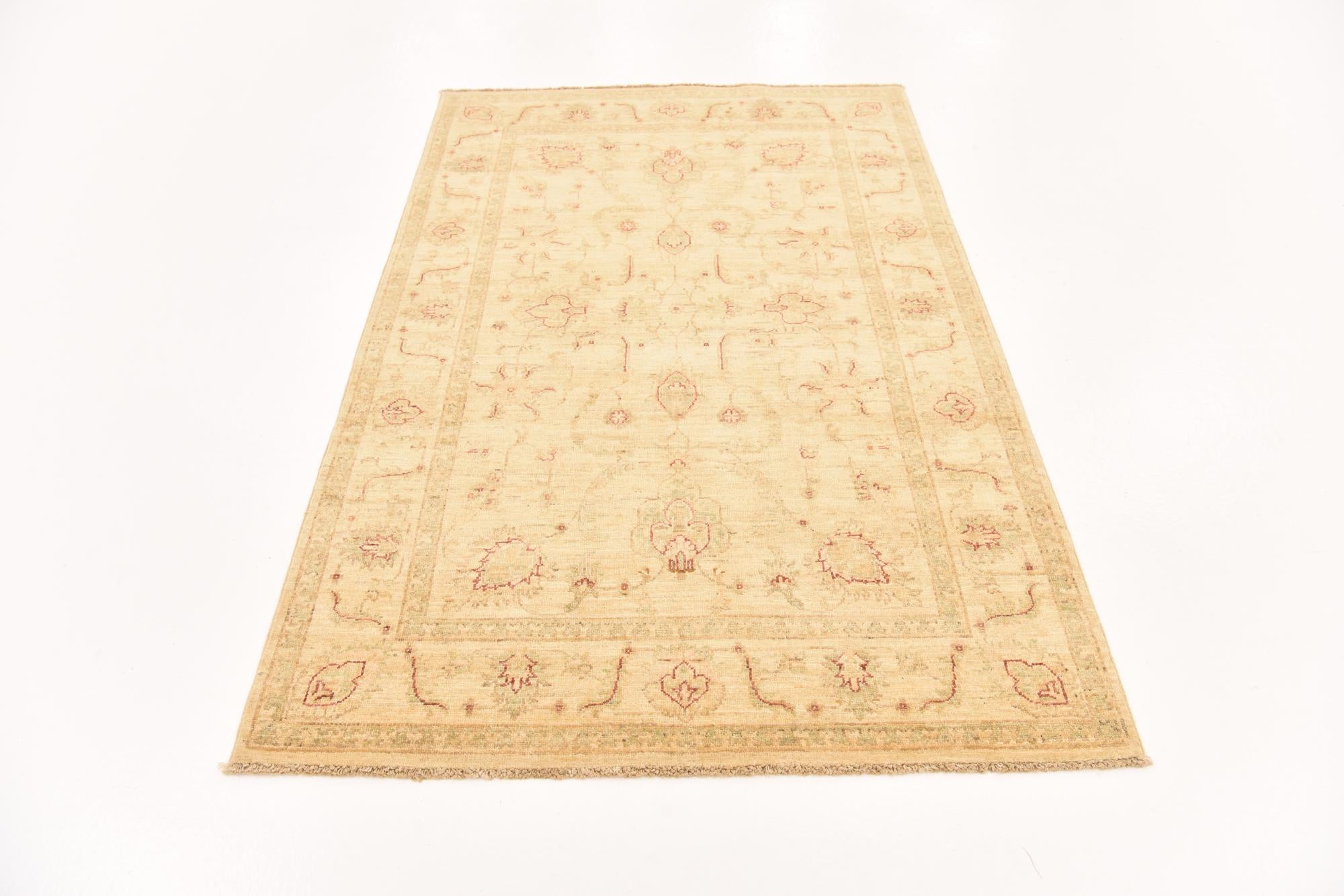 120cm x 190cm Hand Knotted Peshawar Ziegler Rug