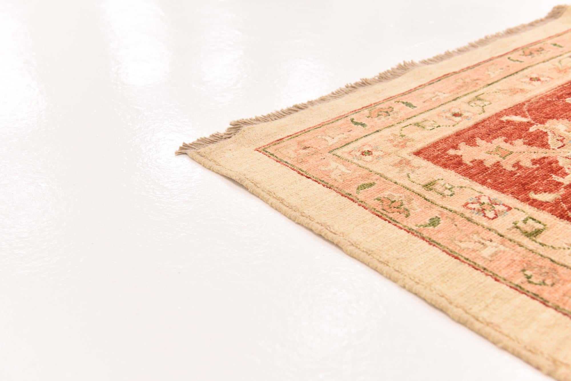 13' x 19' 1 Hand Knotted Peshawar Ziegler Rug