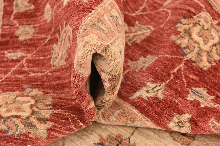 13' 2 x 17' 8 Hand Knotted Peshawar Ziegler Rug