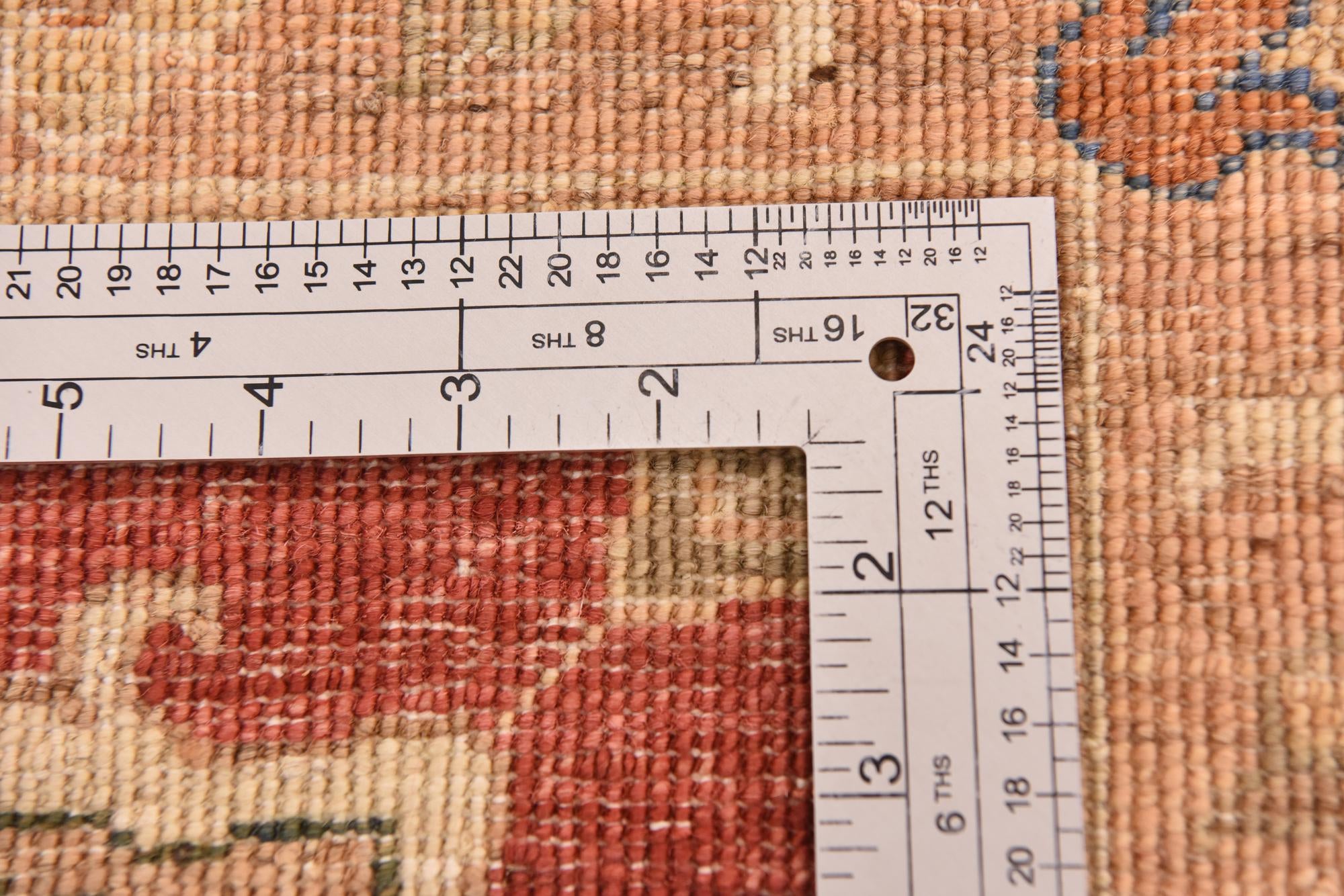13' 2 x 17' 8 Hand Knotted Peshawar Ziegler Rug