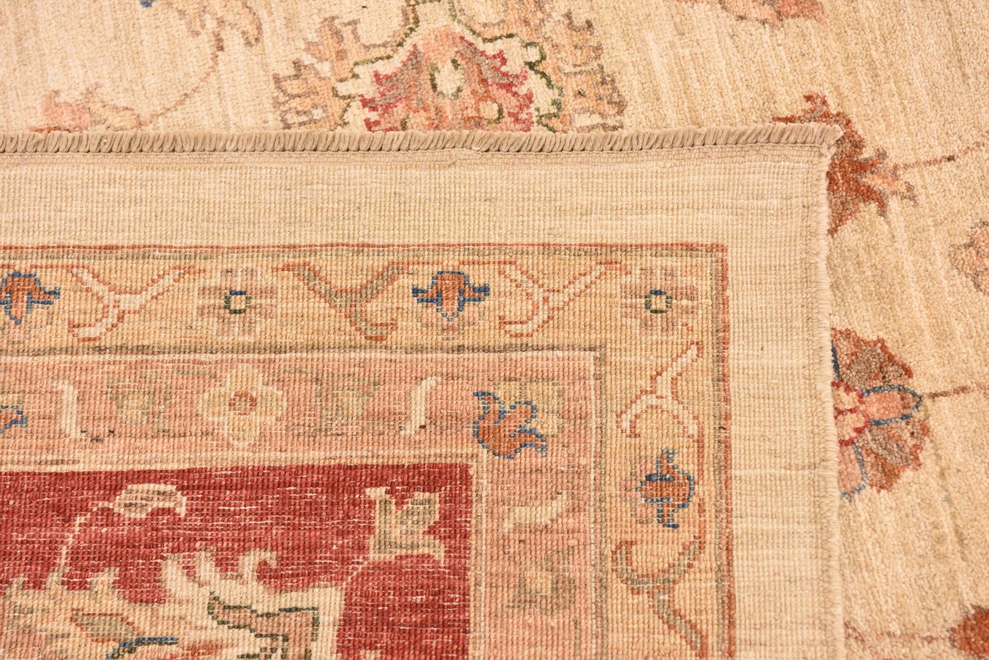 13' 2 x 17' 8 Hand Knotted Peshawar Ziegler Rug