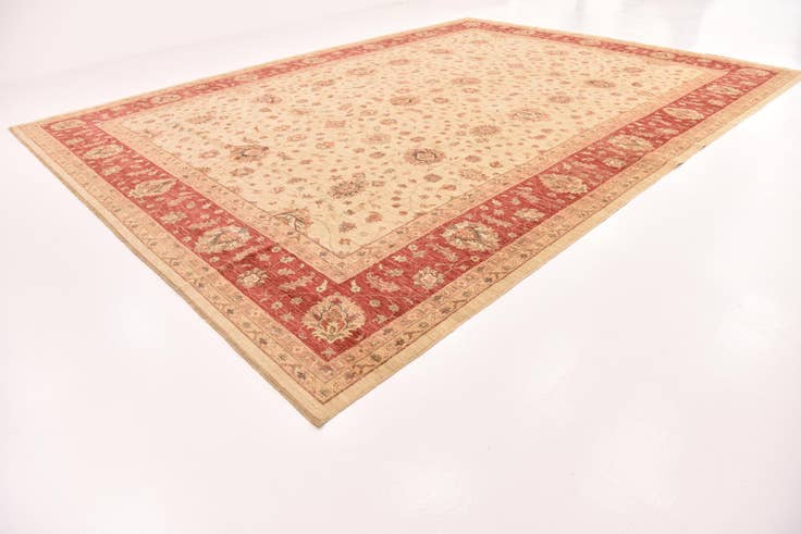 Detail image of 13' 2 x 17' 8 Hand Knotted Peshawar Ziegler Rug