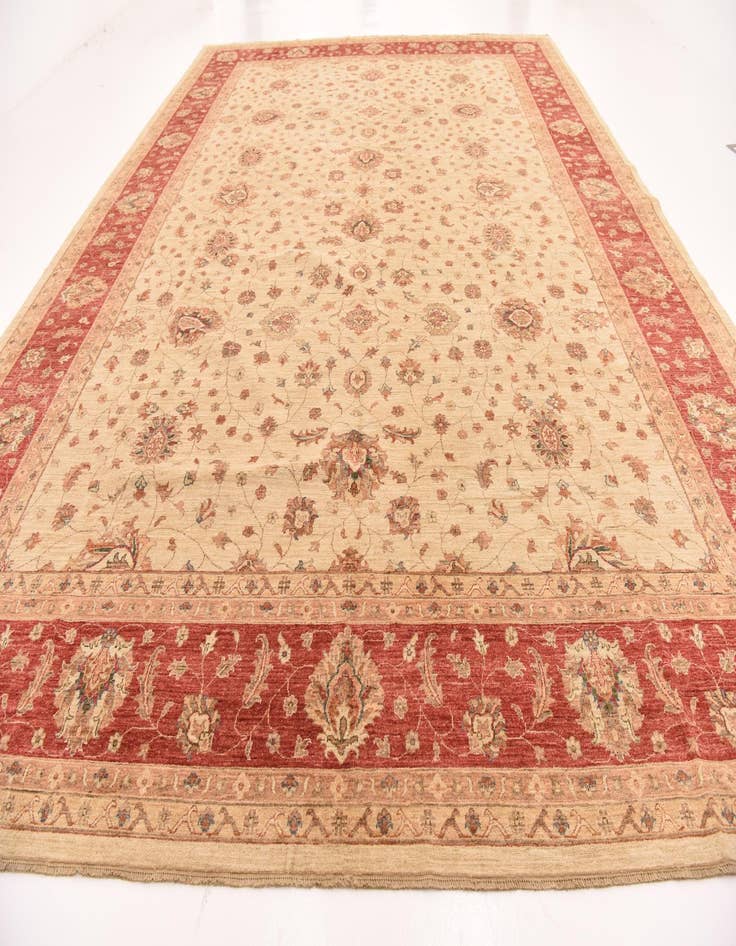 Detail image of 13' 2 x 17' 8  Hand Knotted Peshawar Ziegler Rug