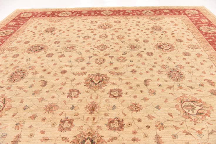 Detail image of 13' 2 x 17' 8 Hand Knotted Peshawar Ziegler Rug