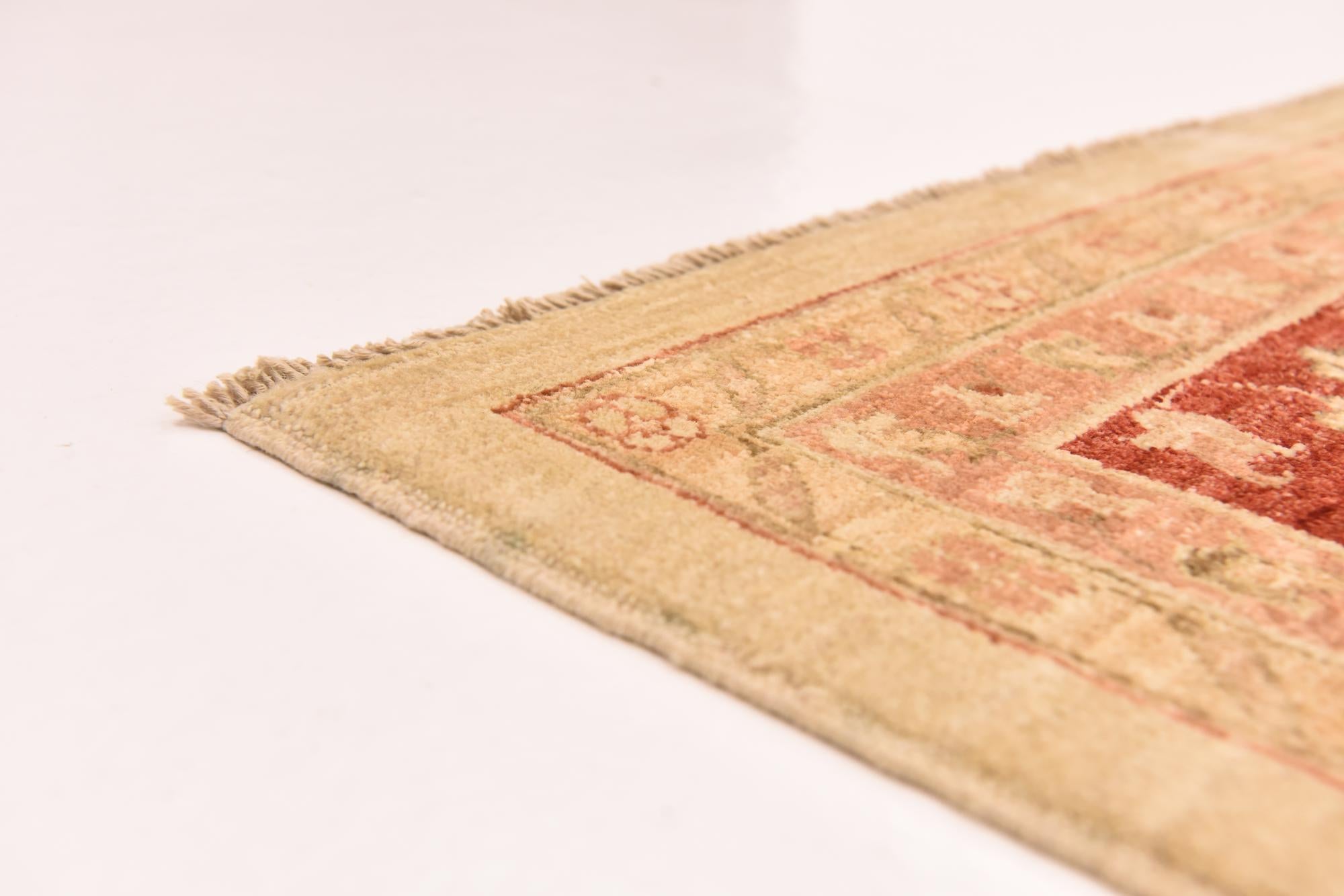 9' 9 x 12' 9 Hand Knotted Peshawar Ziegler Rug