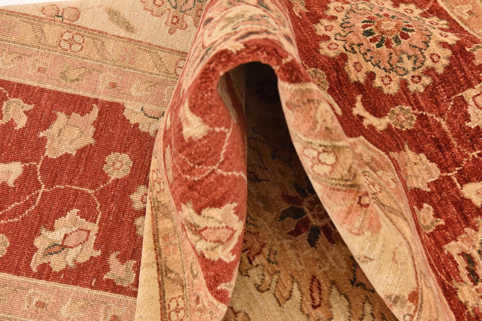 9' 9 x 12' 9 Hand Knotted Peshawar Ziegler Rug