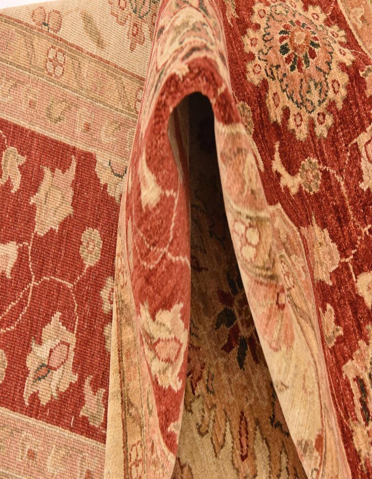 Detail image of 9' 9 x 12' 9  Hand Knotted Peshawar Ziegler Rug