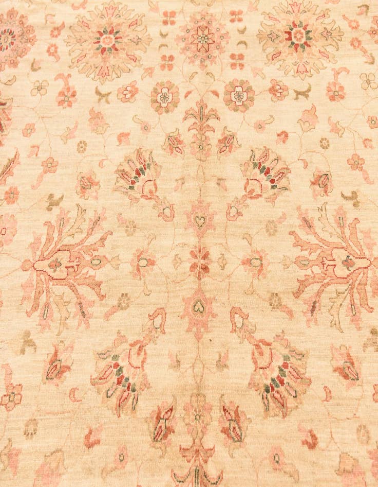 Detail image of 9' 9 x 12' 9  Hand Knotted Peshawar Ziegler Rug
