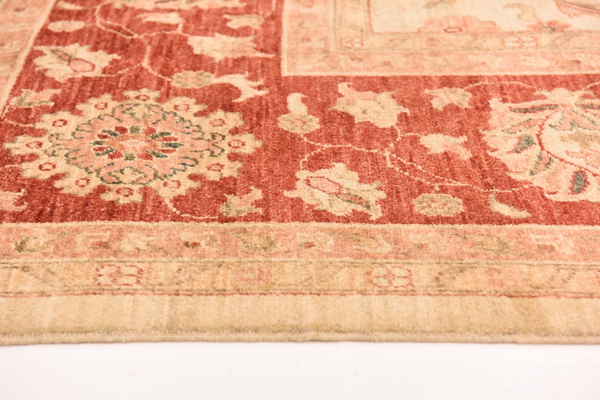 9' 9 x 12' 9 Hand Knotted Peshawar Ziegler Rug