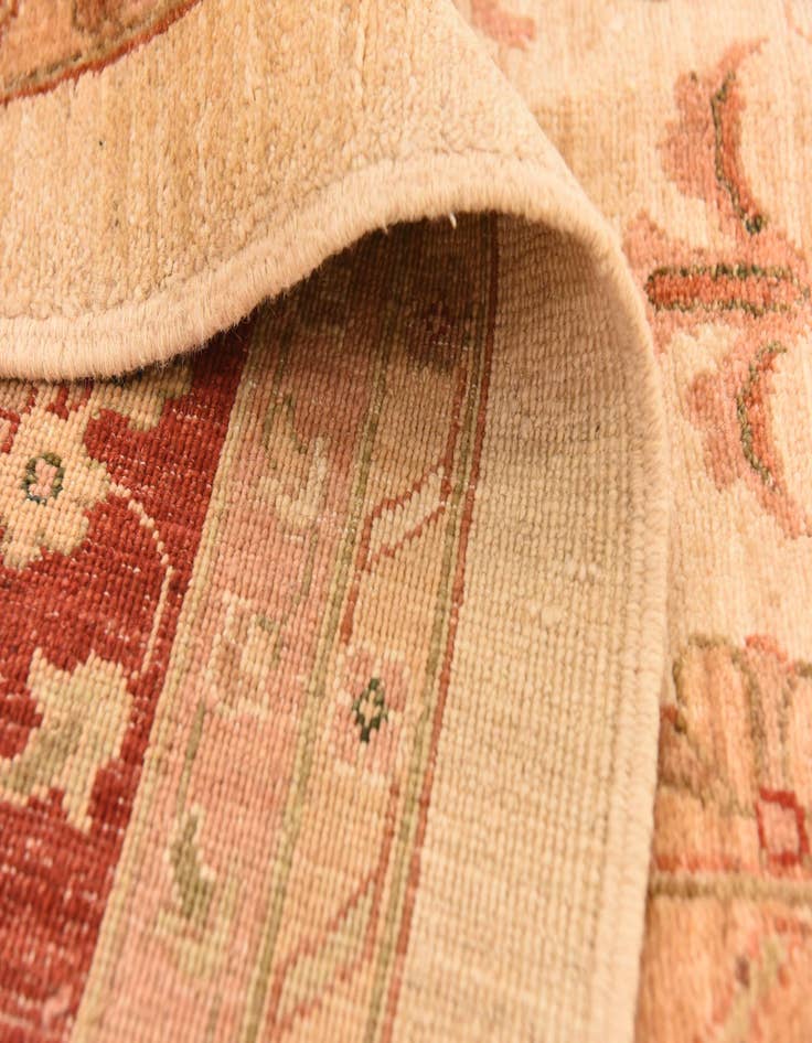 Detail image of 10' 1 x 12' 11  Hand Knotted Peshawar Ziegler Rug