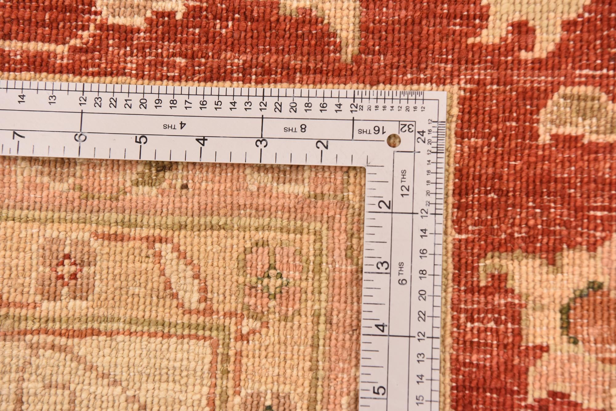 10' 1 x 12' 11 Hand Knotted Peshawar Ziegler Rug