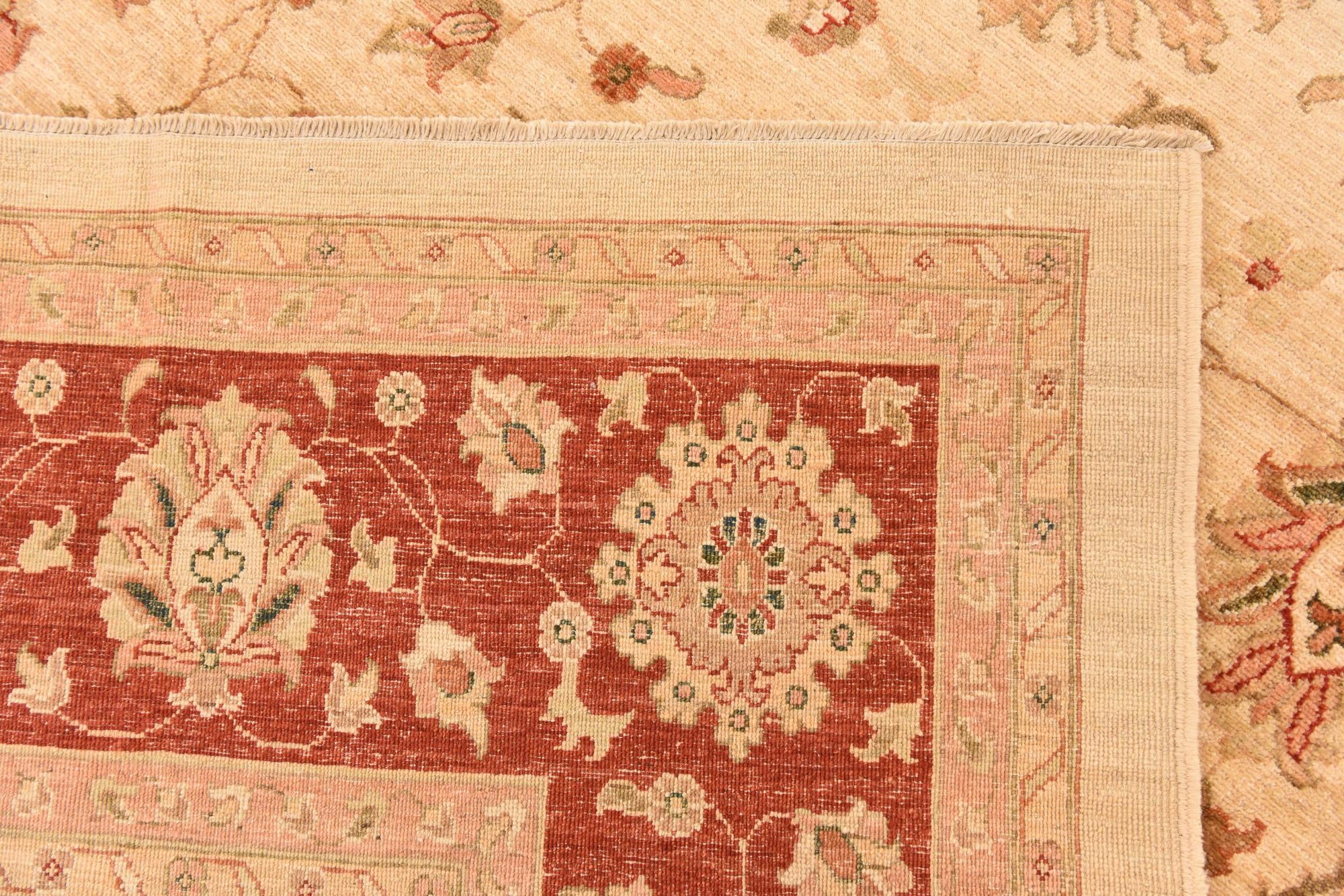 10' 1 x 12' 11 Hand Knotted Peshawar Ziegler Rug