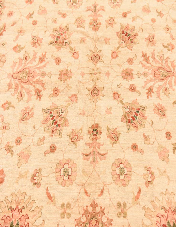 Detail image of 10' 1 x 12' 11  Hand Knotted Peshawar Ziegler Rug