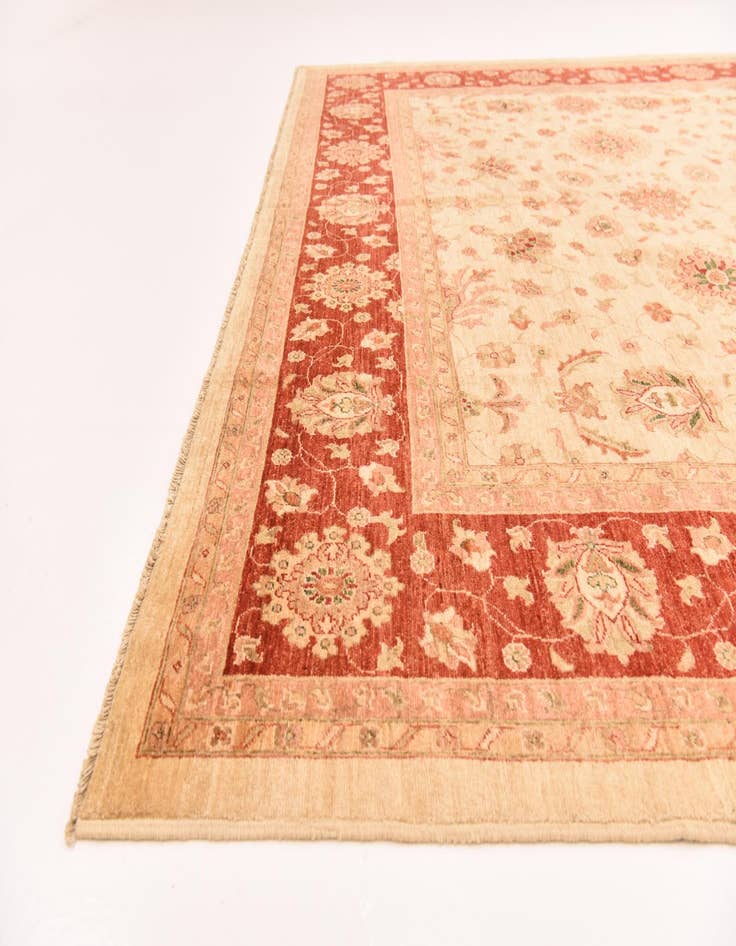 Detail image of 10' 1 x 12' 11  Hand Knotted Peshawar Ziegler Rug