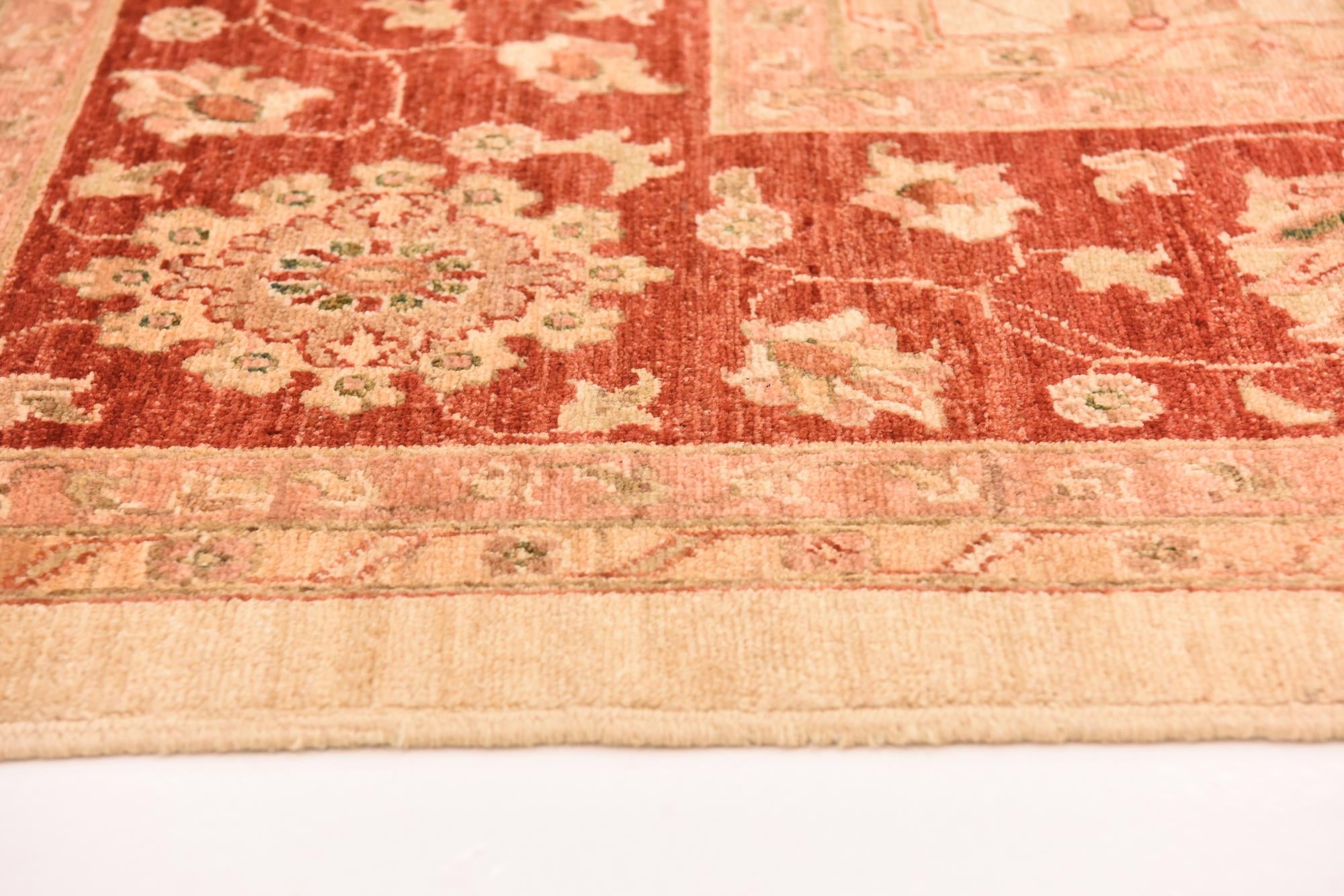 10' 1 x 12' 11 Hand Knotted Peshawar Ziegler Rug