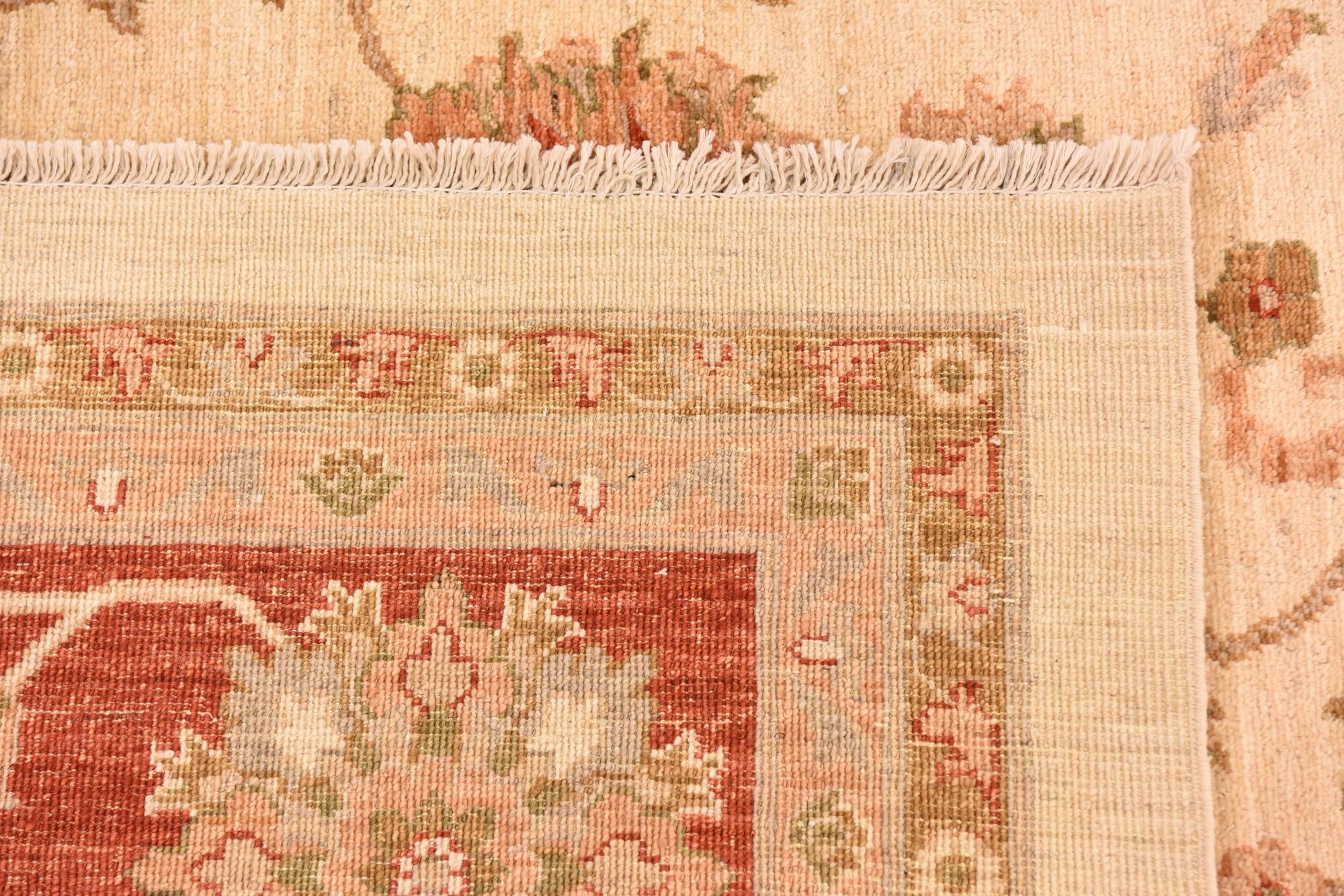 10' x 13' 9 Hand Knotted Peshawar Ziegler Rug