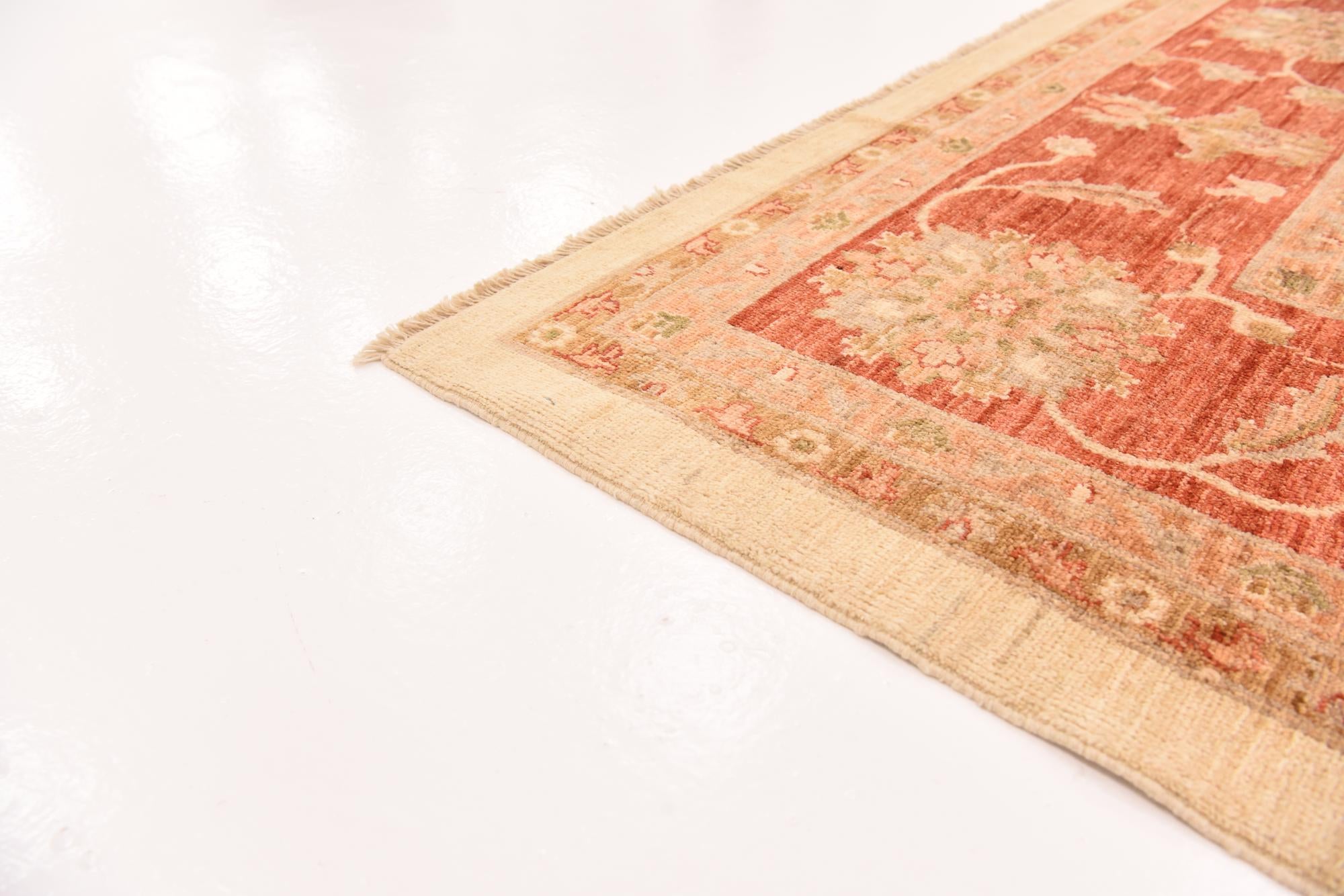 10' x 13' 9 Hand Knotted Peshawar Ziegler Rug