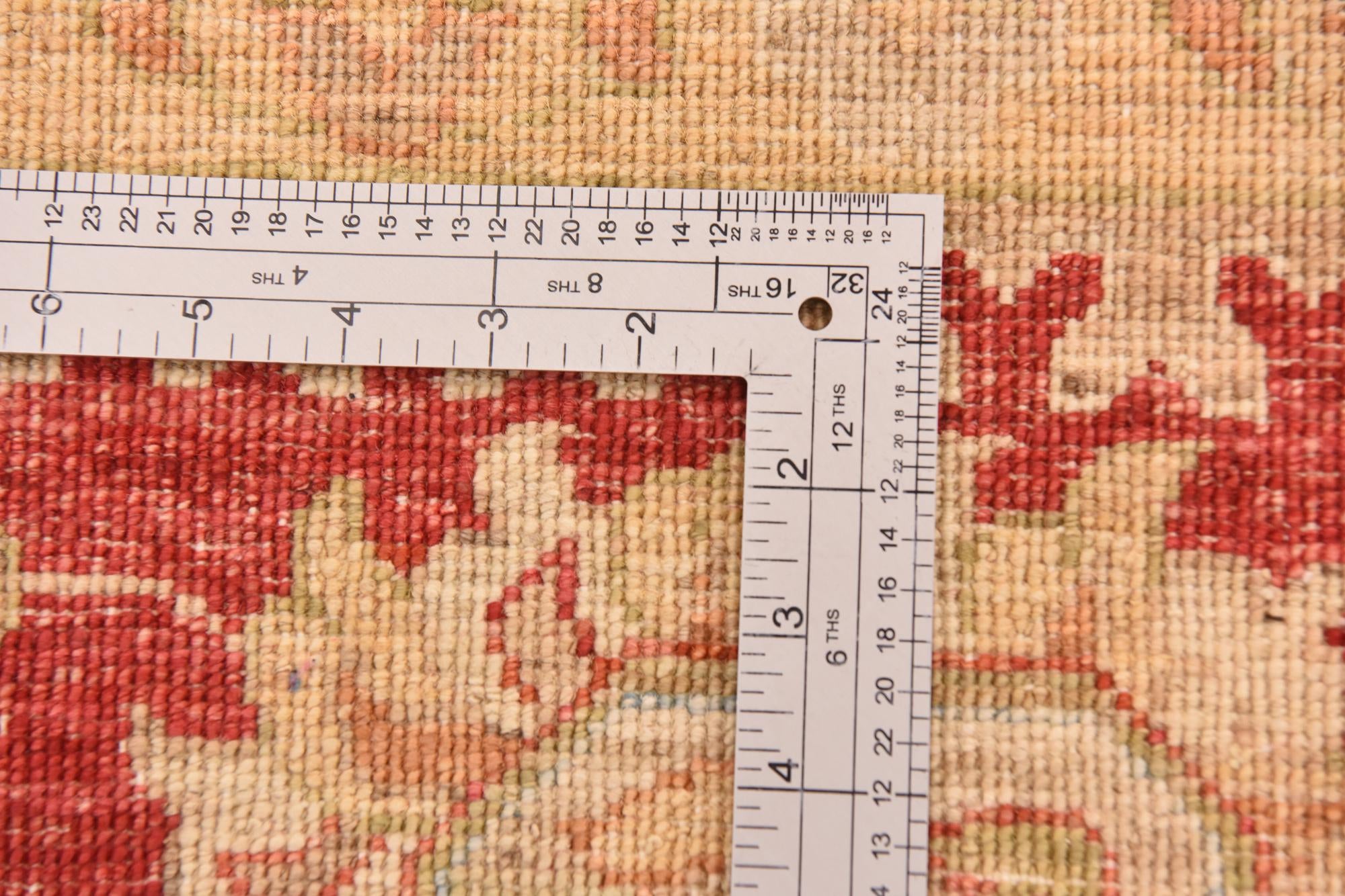 9' 11 x 12' 11 Hand Knotted Peshawar Ziegler Rug