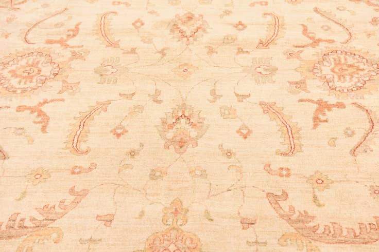 Detail image of 9' 11 x 12' 11 Hand Knotted Peshawar Ziegler Rug