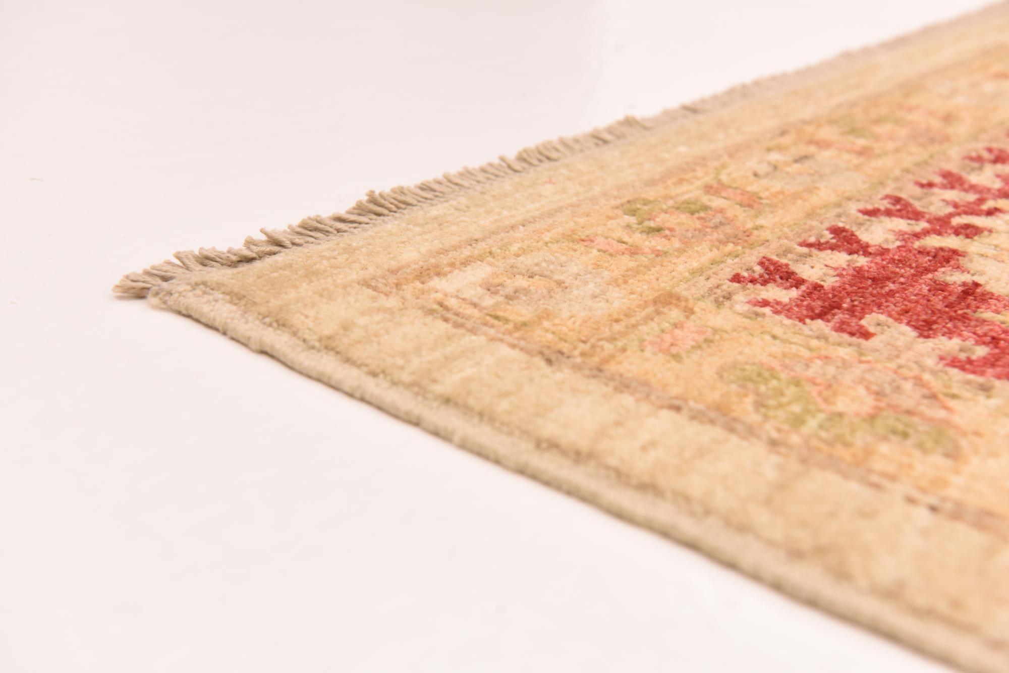9' 11 x 12' 11 Hand Knotted Peshawar Ziegler Rug