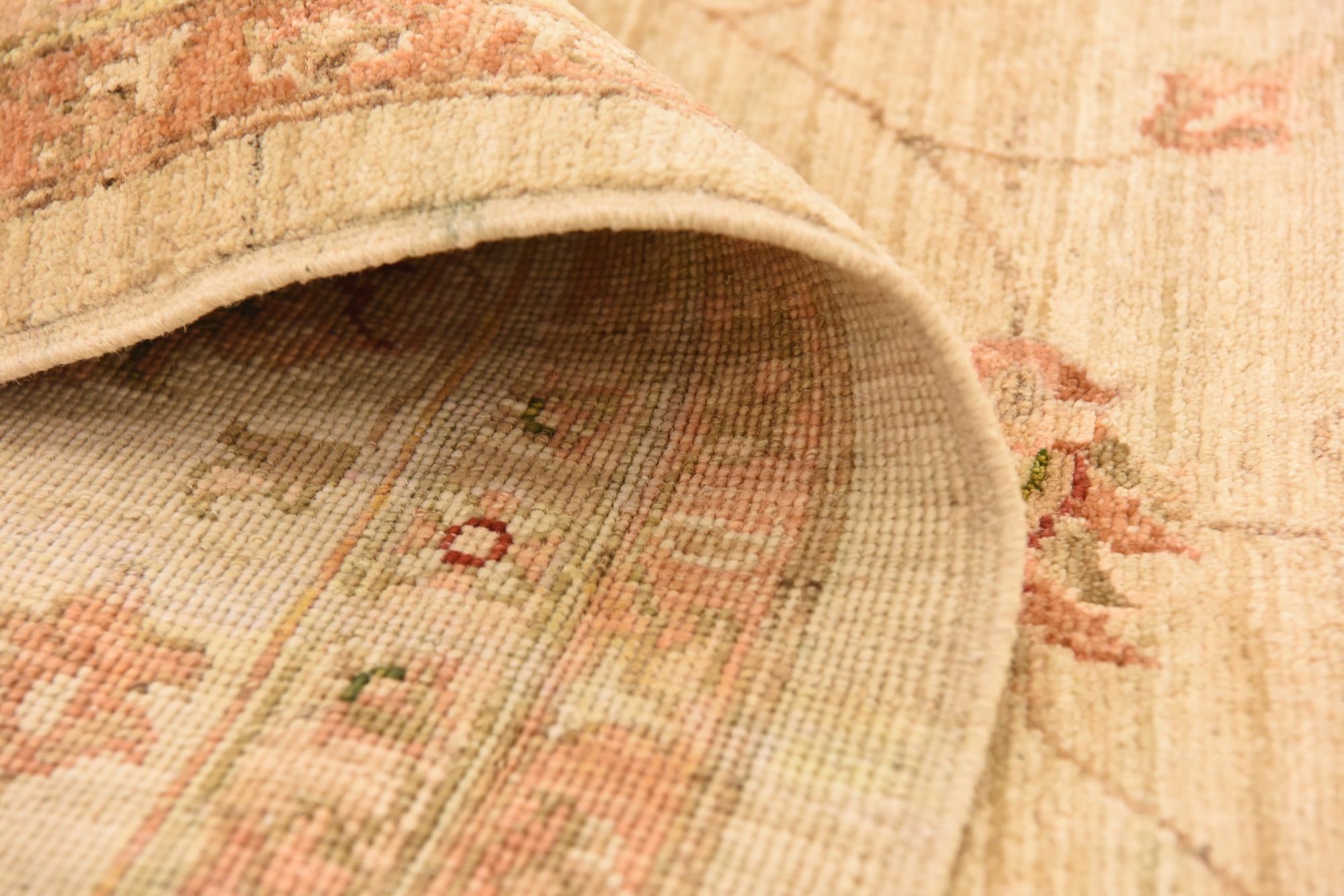 8' 3 x 12' 11 Hand Knotted Peshawar Ziegler Rug