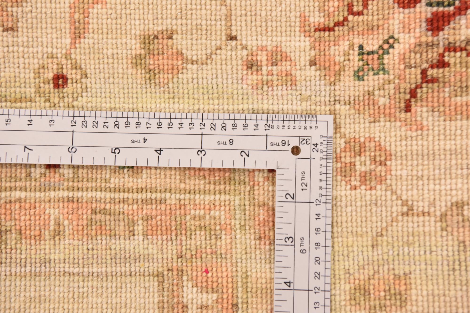 8' 3 x 12' 11 Hand Knotted Peshawar Ziegler Rug