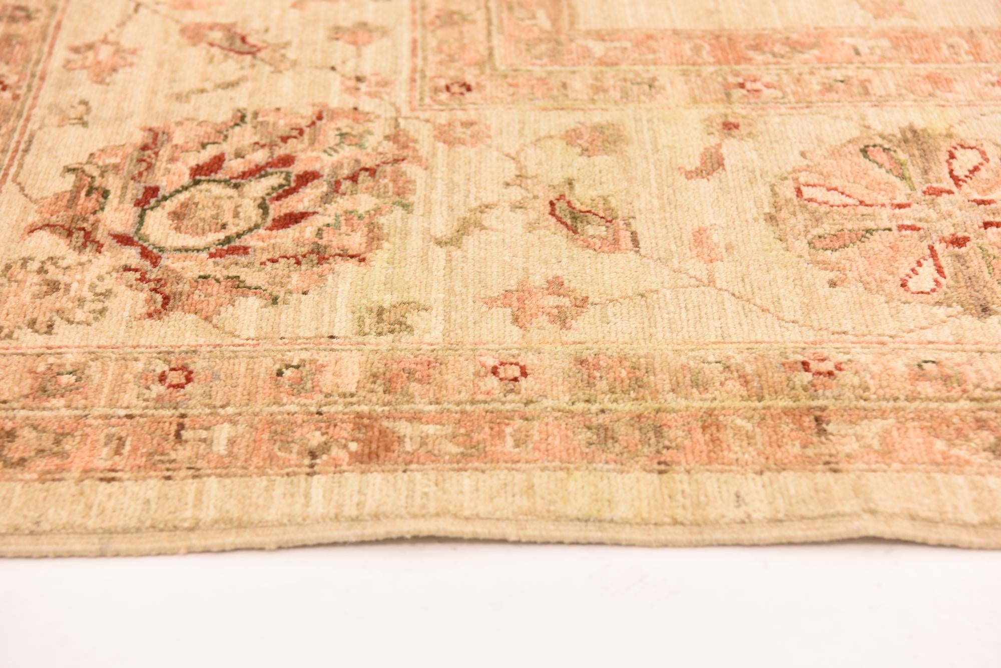 8' 3 x 12' 11 Hand Knotted Peshawar Ziegler Rug