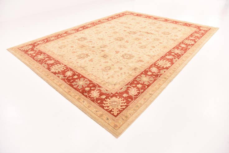 Detail image of 10' x 13' 2 Hand Knotted Peshawar Ziegler Rug
