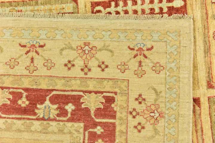 6' 8 x 10' Hand Knotted Peshawar Ziegler Rug