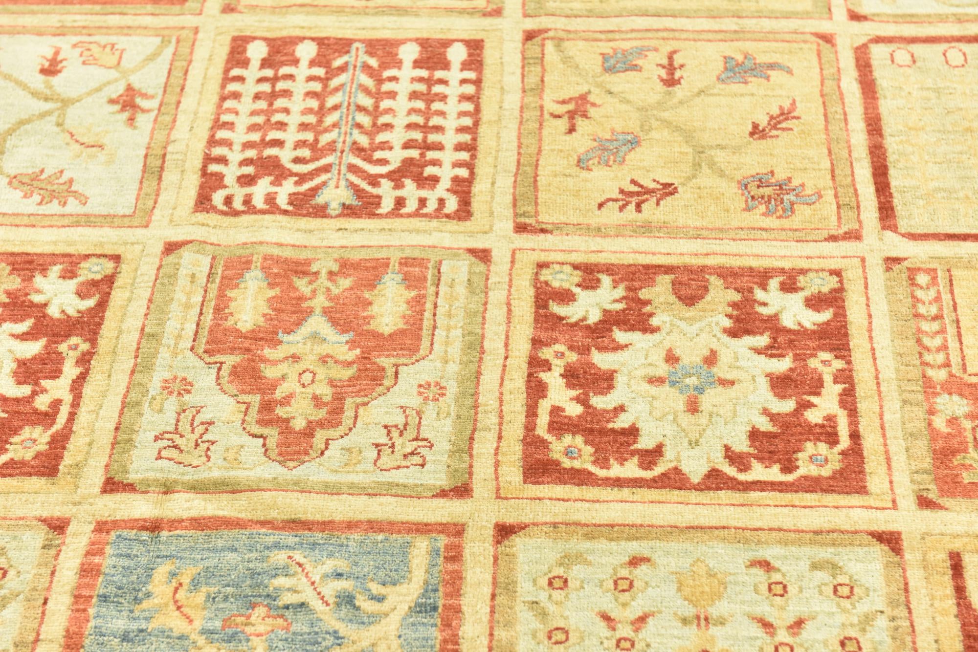6' 8 x 10' Hand Knotted Peshawar Ziegler Rug