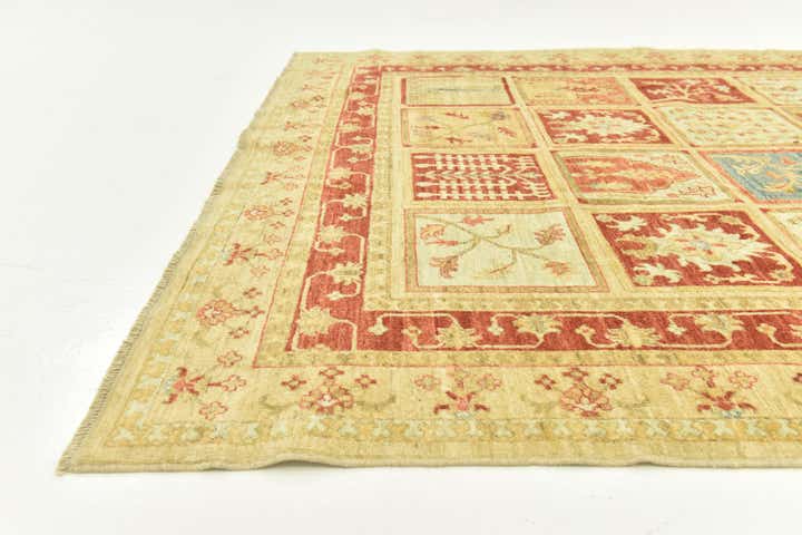 6' 8 x 10' Hand Knotted Peshawar Ziegler Rug