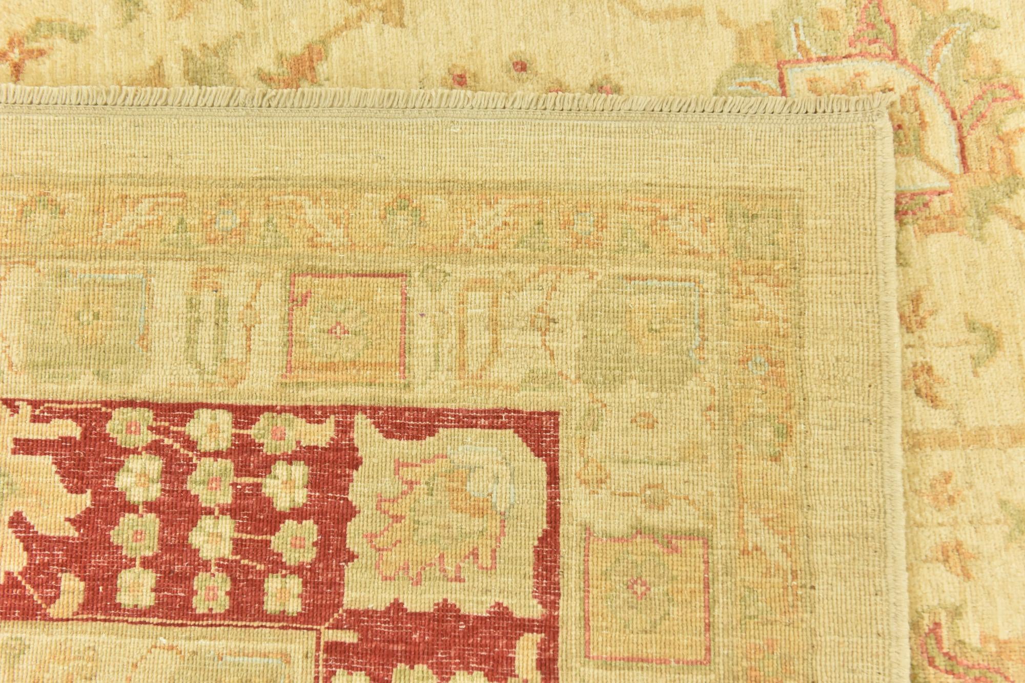 9' 9 x 12' 9 Hand Knotted Peshawar Ziegler Rug
