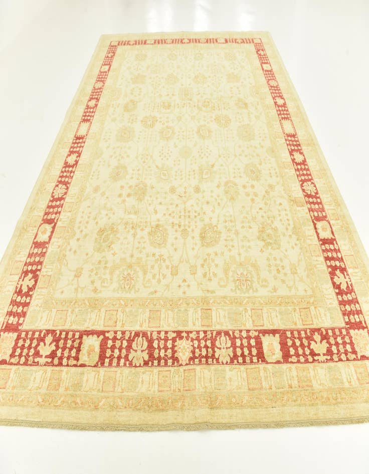 Detail image of 9' 9 x 12' 9  Hand Knotted Peshawar Ziegler Rug