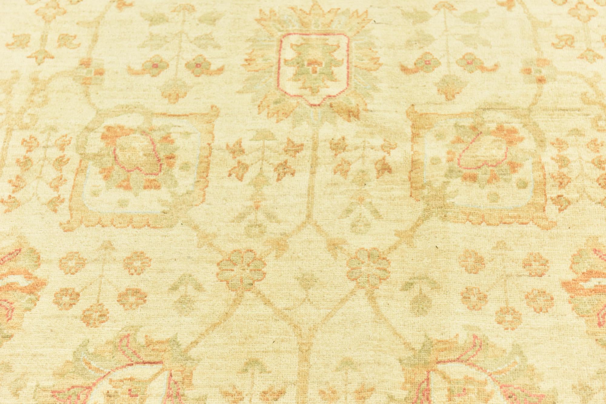 9' 9 x 12' 9 Hand Knotted Peshawar Ziegler Rug