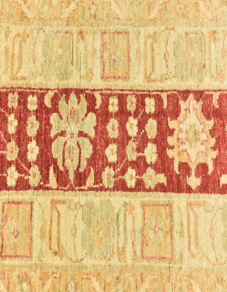 Detail image of 9' 9 x 12' 9  Hand Knotted Peshawar Ziegler Rug