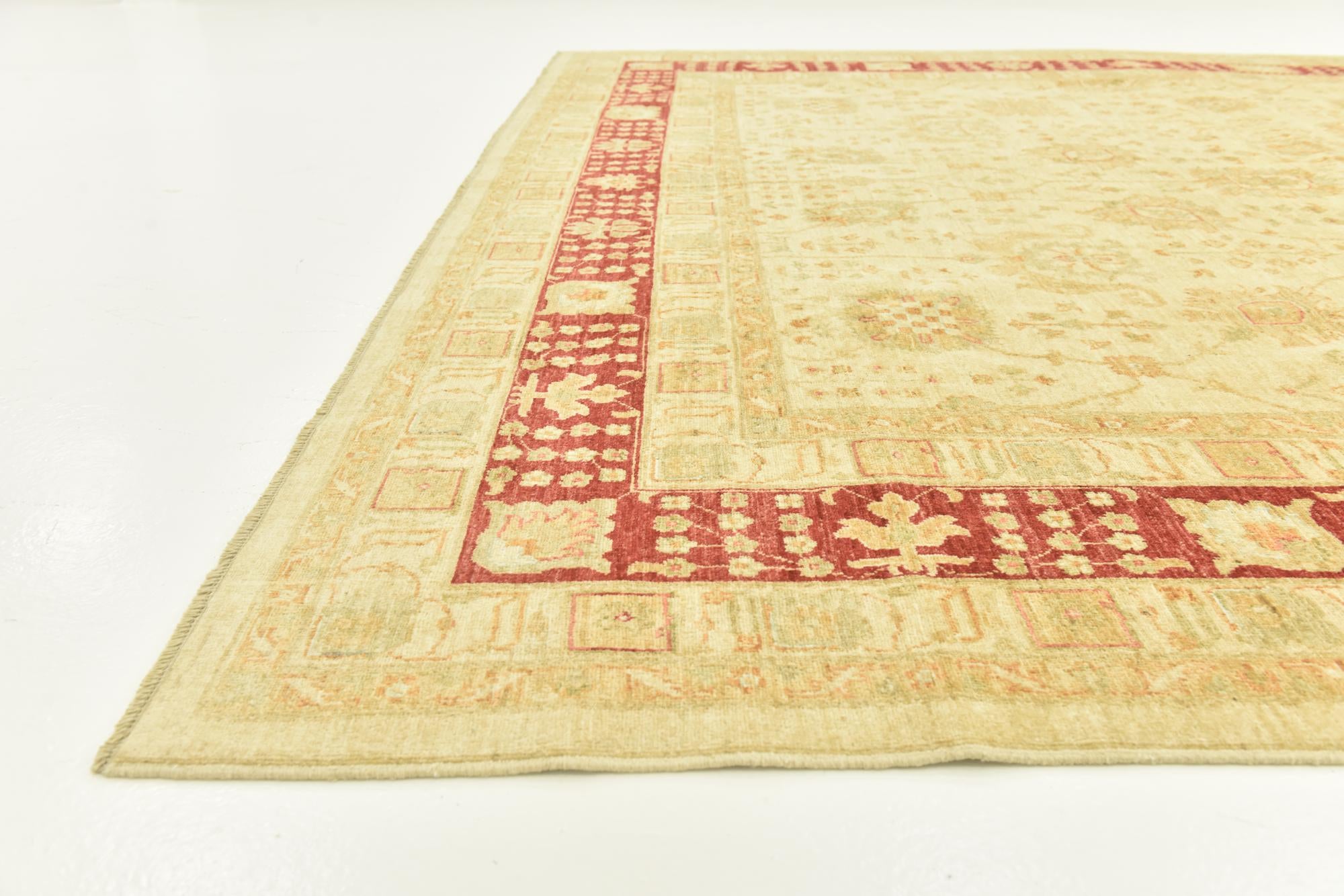 9' 9 x 12' 9 Hand Knotted Peshawar Ziegler Rug