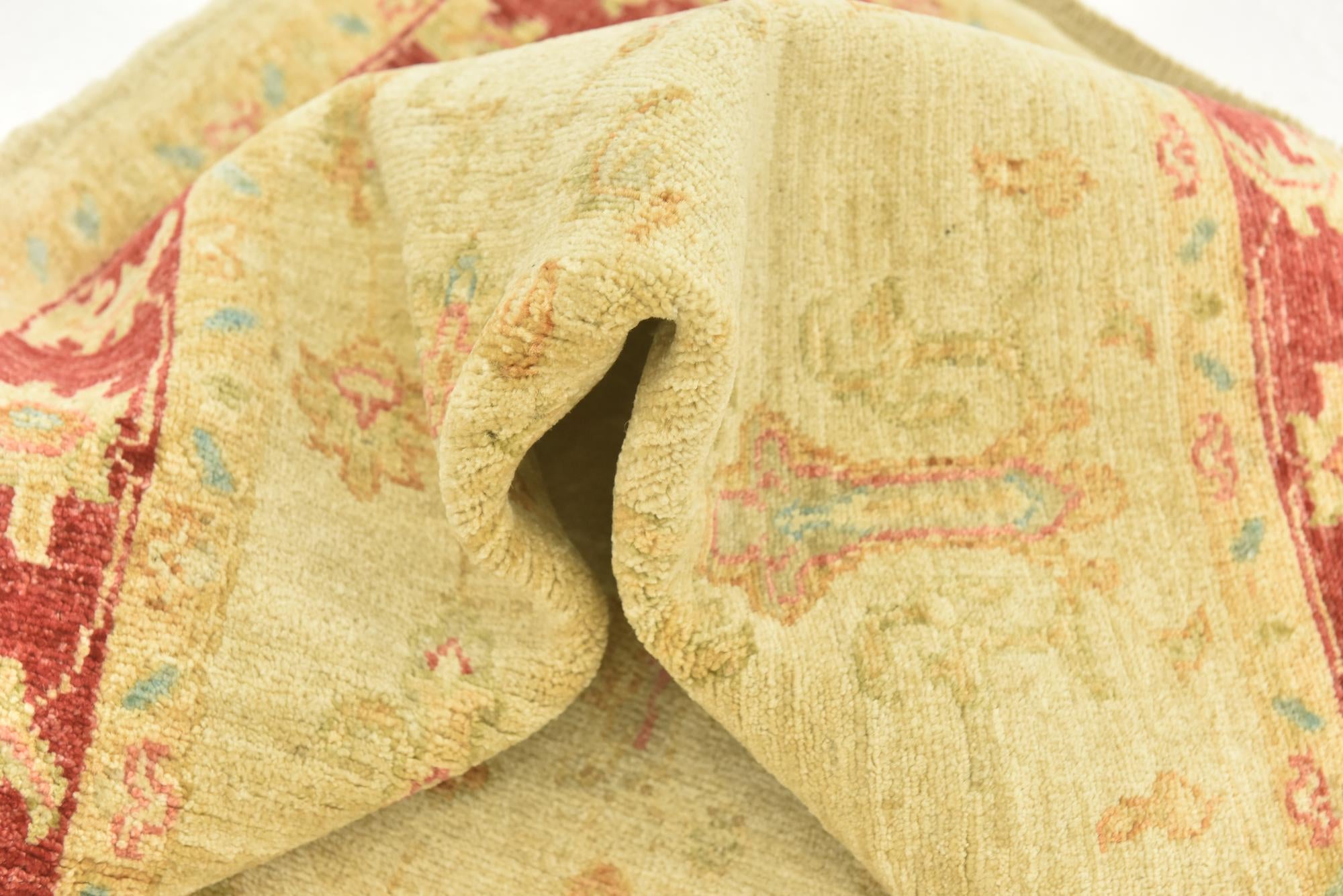 3' 5 x 4' 11 Hand Knotted Peshawar Ziegler Rug