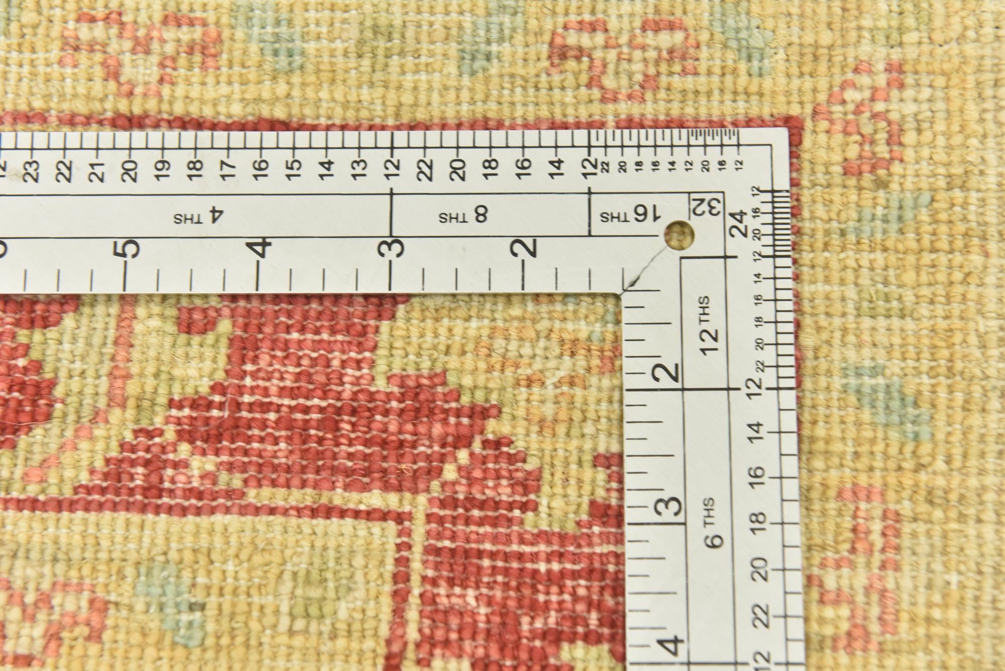 3' 5 x 4' 11 Hand Knotted Peshawar Ziegler Rug