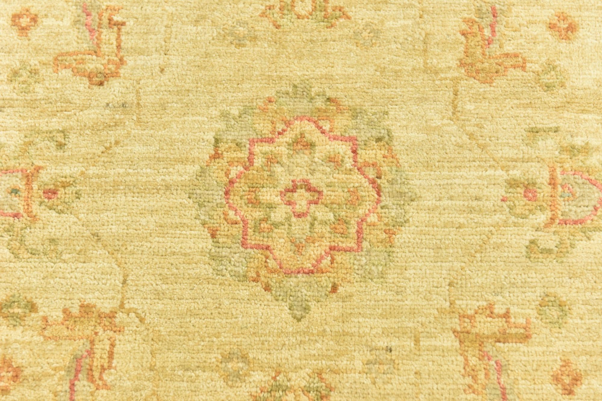 3' 5 x 4' 11 Hand Knotted Peshawar Ziegler Rug