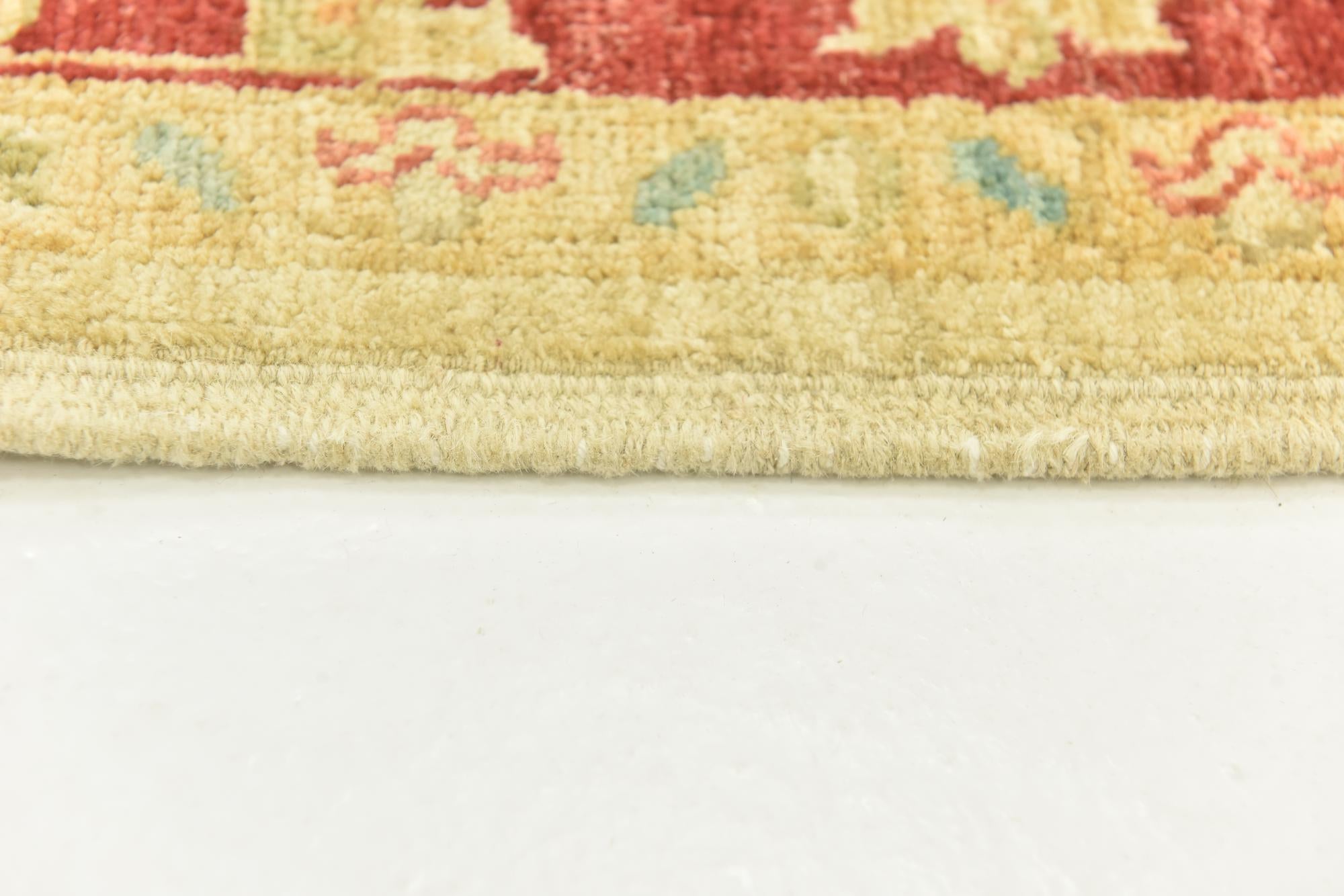 3' 5 x 4' 11 Hand Knotted Peshawar Ziegler Rug