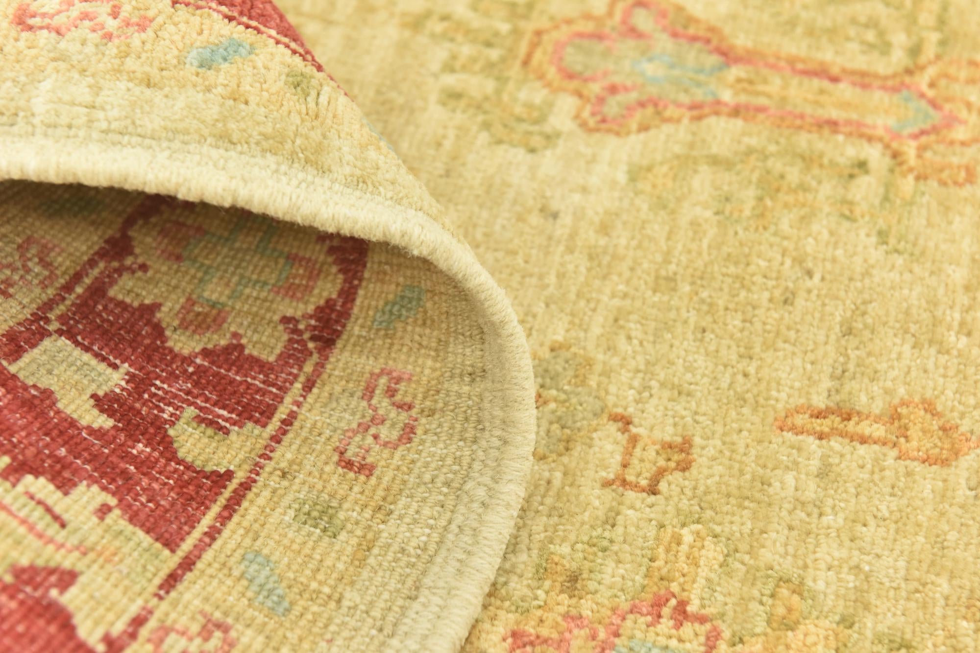 3' 5 x 4' 11 Hand Knotted Peshawar Ziegler Rug