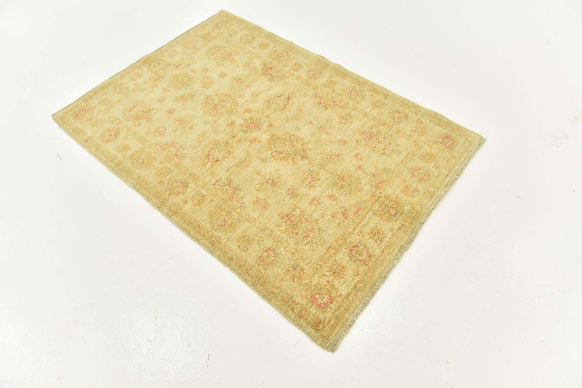 100cm x 145cm anudado a mano Peshawar Ziegler Alfombra