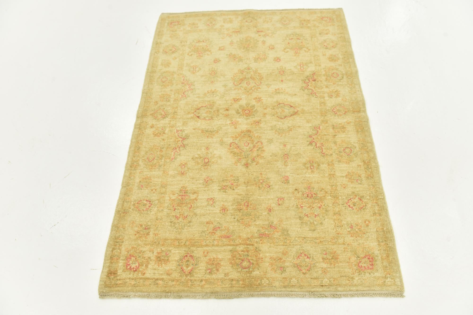 100cm x 145cm anudado a mano Peshawar Ziegler Alfombra
